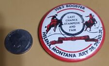Vintage 1983 Button Pinback Last Chance Stampede & Fair Helena Montana Rodeo  picture