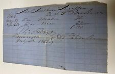 Antique Paid Receipt 1885 For Mr. Nathan Nutter (?) For $1.00-6 1/4