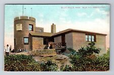 Blue Hills MA-Massachusetts, Blue Hill Observatory, Antique Vintage Postcard picture