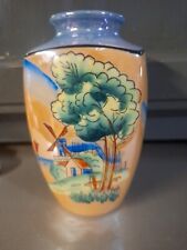 Japanese Antique VTG Vases PAIR Luster Wear c.1920 (approx. 5