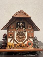 Rare Vintage German Cuckoo Clock - Anton Schneider 1848 - Jumping Deer Clock picture