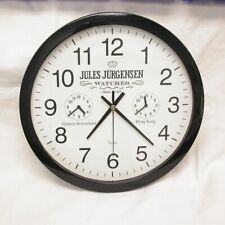 Large Jules Jurgensen Jewelry Store Display Quartz Wall Clock - 3 New Batteries picture