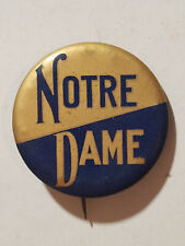 Vintage Notre Dame Pinback Button picture
