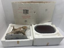 LOOK NEW VINTAGE Homco 1986 White Tail Buck Ceramic Figure WITH Base & Box picture