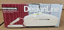 NOS VINTAGE  1980s Universal Designline CORDED Electric TELEPHONE Push Button picture