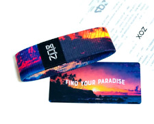 ZOX **FIND YOUR PARADISE** Silver Strap med NIP Wristband w/Card picture