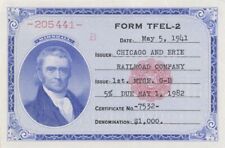 U.S. Treasury Document - FORM TFEL-2 - Americana - Checks picture