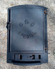Antique C & C SPECIAL, Cast Iron Stove Door and Frame. 15.5X11