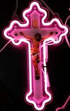 CoCo Crucifix Jesus Saves Cross Acrylic Neon Sign 14