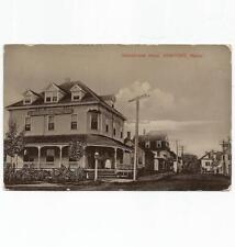 Newport Maine Sebasticook Hotel & Cafe Antique 1908 Harry Merril Postcard Huff picture