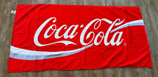 Vintage Coca Cola Beach towel Red Logo Vintage new with tag 1989 pool coke 80s picture