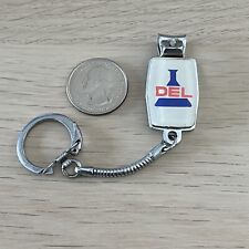 Vintage DEL Chemical Nail Clippers Keychain Key Ring #44969 picture