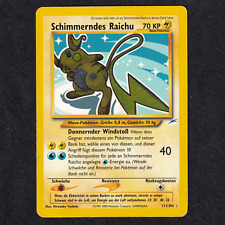 Pokemon SHINING RAICHU 111/105 - SECRET HOLO Neo Destiny RARE German POOR card picture