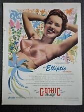 Vintage 1946 Magazine Ad Advertising Gothic Elliptic Cordtex Bra Pointy retro picture