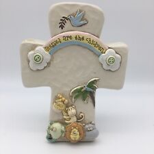 Dickson's Blessed are the Children Resin Cross With Animal’s Noah’s Ark Rainbow picture