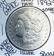 ⭐️1892 S MORGAN SILVER DOLLAR⭐️HIGHER GRADE⭐️GENUINE U.S. MINT⭐️RARE KEY COIN⭐️ picture