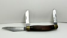 Vintage USA Sears Craftsman 95204 3 Blade Folding Pocket Stockman Knife picture