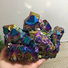 1595g Electroplated Color Crystal Cluster Crystal Mineral Reiki Healing picture