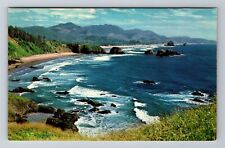 OR-Oregon, Oregon Coast, Scenic Views, Antique Vintage Souvenir Postcard picture