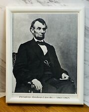 Abraham Lincoln 1861-1865 Photograph in a Plastic Frame 10”x8” New picture