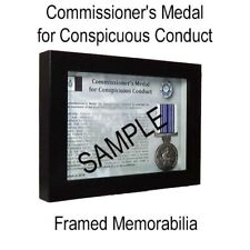 Commissioner's Medal for Conspicuous Conduct - Framed Memorabilia picture