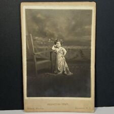 Frank Wendt Antique Cabinet Card Photo Princess Tiny Circus Sideshow Late 1800's picture