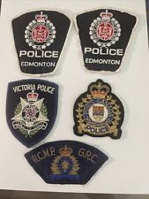 Lot of 5 Canadian Police Patches picture