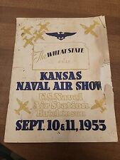 1955 Kansas Naval Air Show US Air Station Hutchinson  The Weat State Souvenir... picture