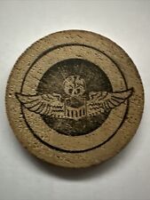 WWII USAAF BURMA BRIDGE BUSTERS 490 TH BOMB SQDN  Wood Coin From 3rd Reunion picture