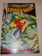 AMAZING SPIDER-MAN #71 (1969 ; Classic Quicksilver Cover ; Superb VF+ or Better) picture