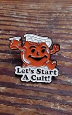 Let's Start A Cult Enamel Pin Flavoraid Jonestown Kool Aid Man Dark Humor  picture