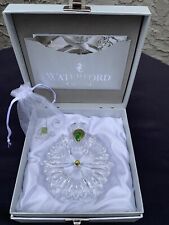 NIB Waterford Crystal Snowflake Wishes 2019 Lime Prosperity Ornament #40035509 picture