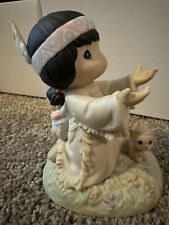Precious Moments Figurine A Prayer Warriors Faith Can Move Mountians picture