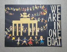 1960's GERMANY WE ARE in ONE BOAT East West Berlin Wall  Stories of Separation  picture