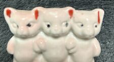 Antique 3 Little Kittens Figurines Circa 1920’s. Made In Japan. picture