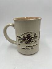 Virginia Coffee Tea Mug Cup Williamsburg Jamestown Yorktown Vintage Souvenir picture