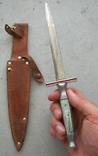 VINTAGE 1940's OR 50's ROMO J-104 JAPAN DAGGER KNIFE W/LEATHER SHEATH, RARE picture