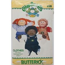 Cabbage Patch Kids Clothes Pattern Butterick #6508 Overalls Uncut picture