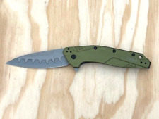 Kershaw - 1812OLCB BLEM Folding Pocket Knife Linerlock OLIVE - Great Condition picture