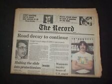 1982 NOVEMBER 22 THE RECORD-BERGEN NEWSPAPER - ROAD DECAY TO CONTINUE - NP 8304 picture