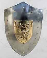 Silver Toledo handcrafted metal engraved Metal Shield Real Medieval shield Full picture
