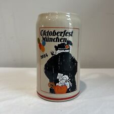 Vintage Octoberfest München 84 Rastal Stoneware Salt Glaze Beer Stein Tankard 1L picture
