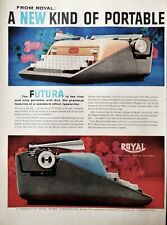 Royal typewriter ad vintage 1959 Futura original print advertisement picture