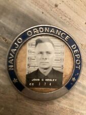 Navajo Ordnance Depot Badge Pin 1942 WW2 WWII Authentic War Relic Ultra Rare picture