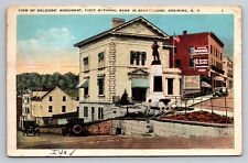 Ossining New York Street View 1910's Monument Bank NY Postcard picture