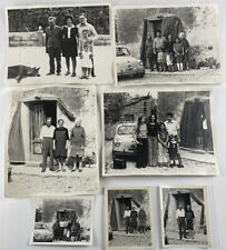 7 Vintage Italian Family Photos Pictures in Italy Men Women Kids Black & White picture