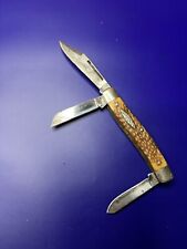 Vintage Sears USA 3 Blade Stockman Pocket Knife 95234 picture