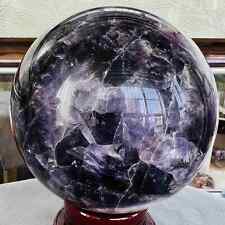 Top Natural Dream Amethyst Sphere Polished Quartz Crystal Ball Healing 2126G picture