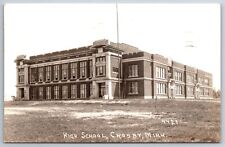 Crosby Minnesota~High School Building~1938 RPPC picture