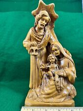 Carved Wood Holy Family: 10